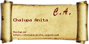 Chalupa Anita névjegykártya
